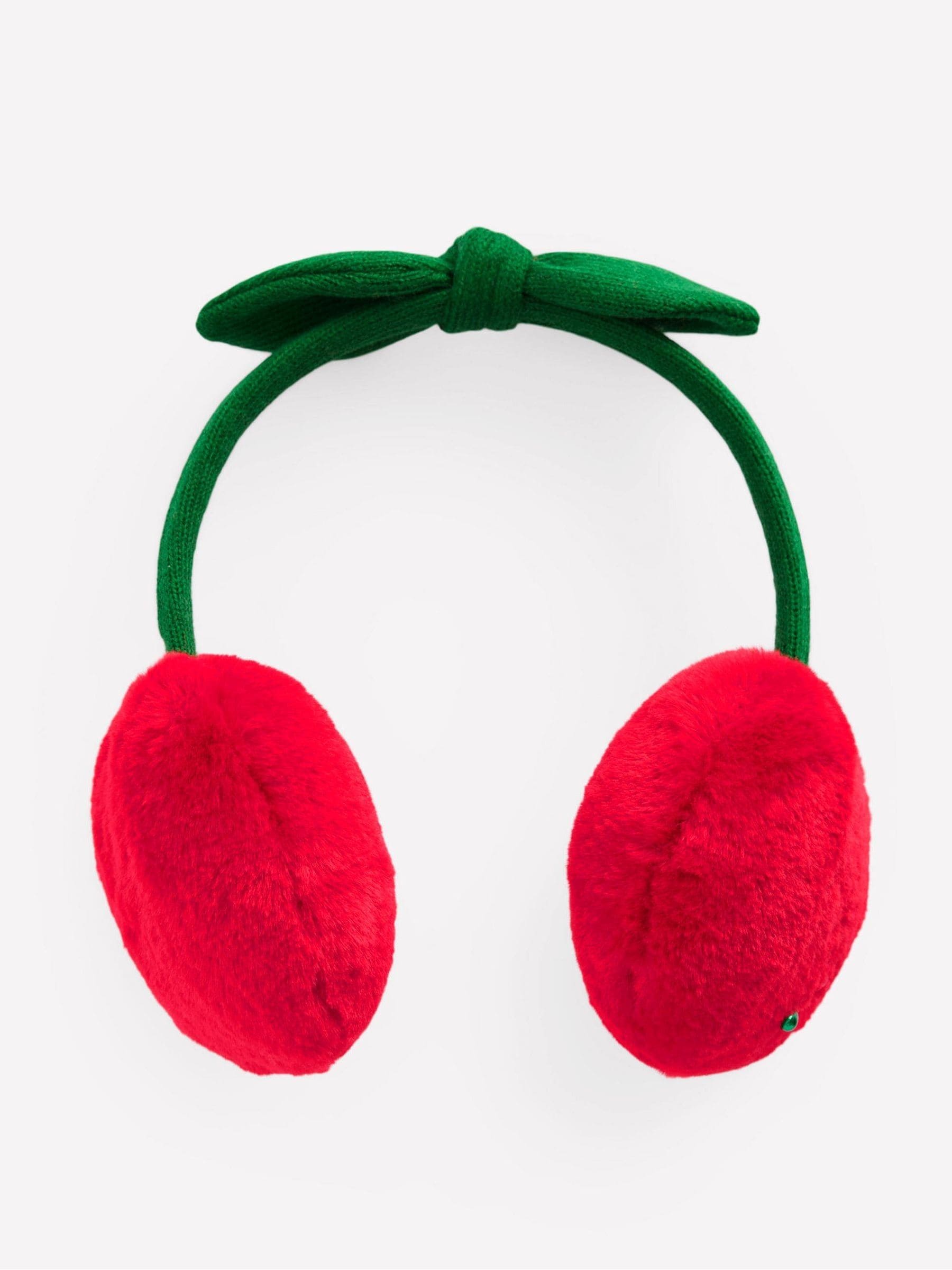 Buy Boden Red Cherry Novelty Ear Muffs from Next Canada