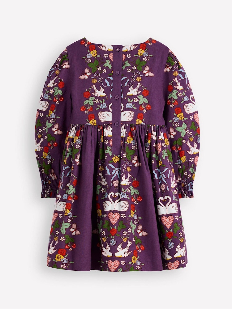 Boden Purple Madeline Long Sleeve Dress - Image 2 of 3