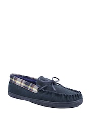Cotswolds Blue Sodbury Moccasin Slippers - Image 3 of 4
