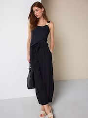 Black Hardware Sleeveless Tank Top - Image 4 of 7