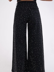 Amy Lynn Demi Stretch Denim Embellished Wide Leg Jeans - Bild 6 von 6