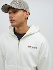 Moletom com zíper oversized River Island Ame Le Nuit - Imagem 4 de 4