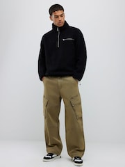River Island Green Super Baggy Trousers - Image 1 of 4