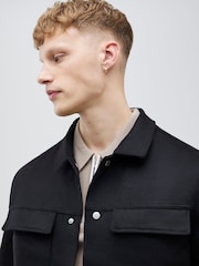 River Island Black Faux Suede Overshirt - Image 4 of 4