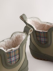 Khaki/Green Warm Lined Ankle Wellies - Image 5 of 5