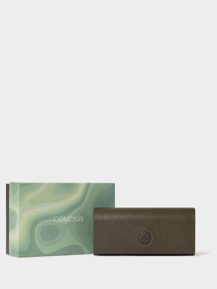 The Compass Leather Glasses Case - Image 1 of 5 The Compass Leather Glasses Case - Image 1 of 5