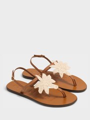 Manebi Cream Canyon Leather Sandals - Image 1 of 1