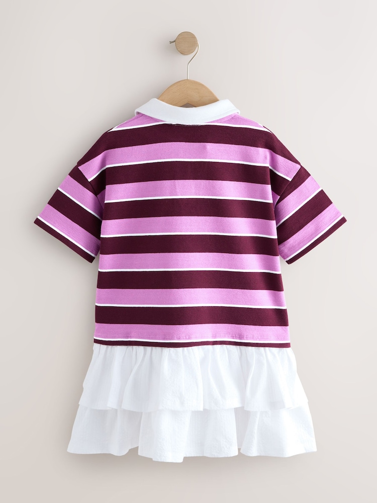 long sleeve rugby dress The Rugby Sweatshirt Dress Navy Blue / L