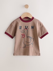 Brown Duck Short Sleeve Graphic T-Shirt (3mths-7yrs) - Image 4 of 7