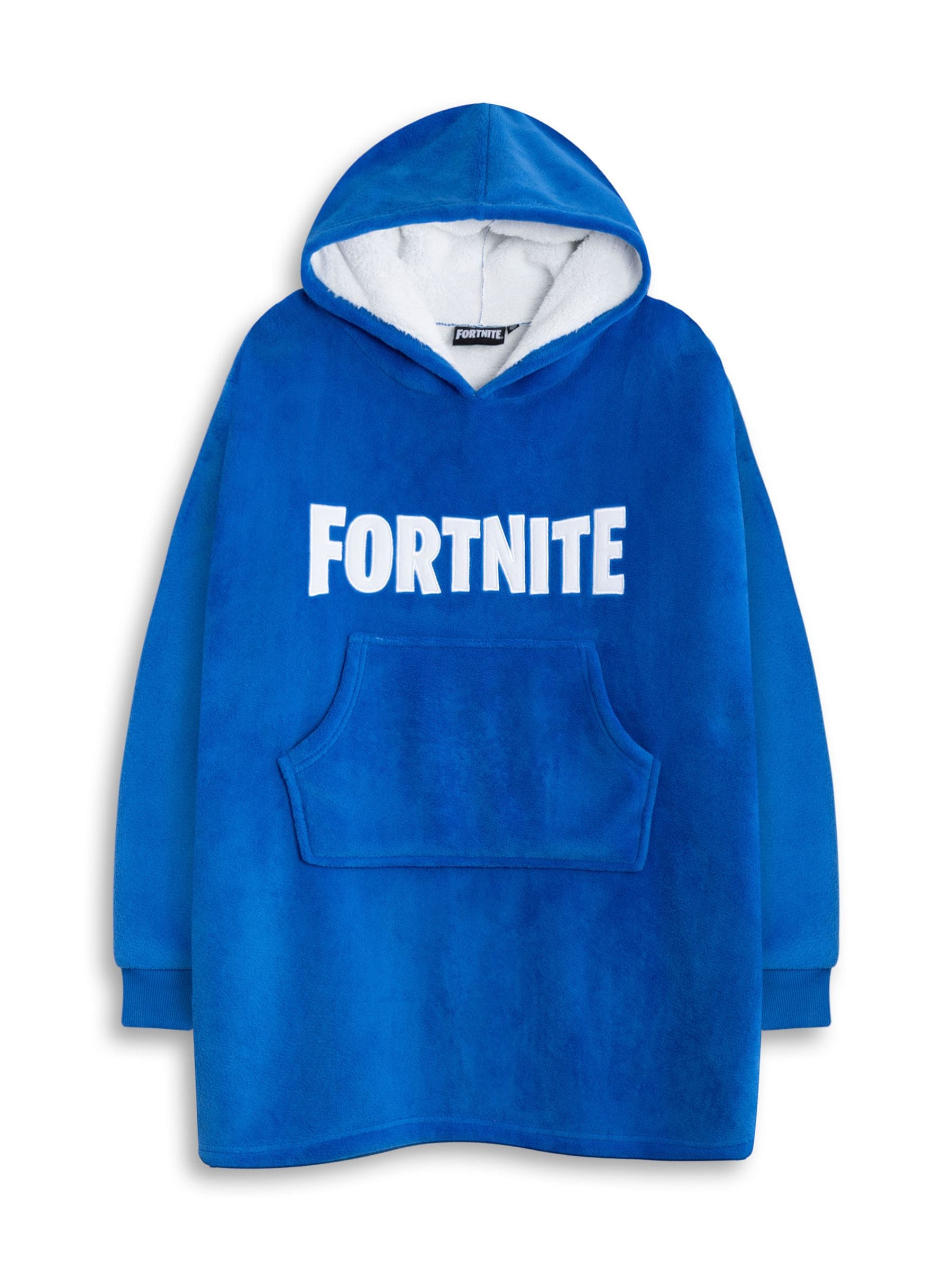 Vanilla Underground Boys Blue Fortnite Logo Blanket Hoodie - Image 5