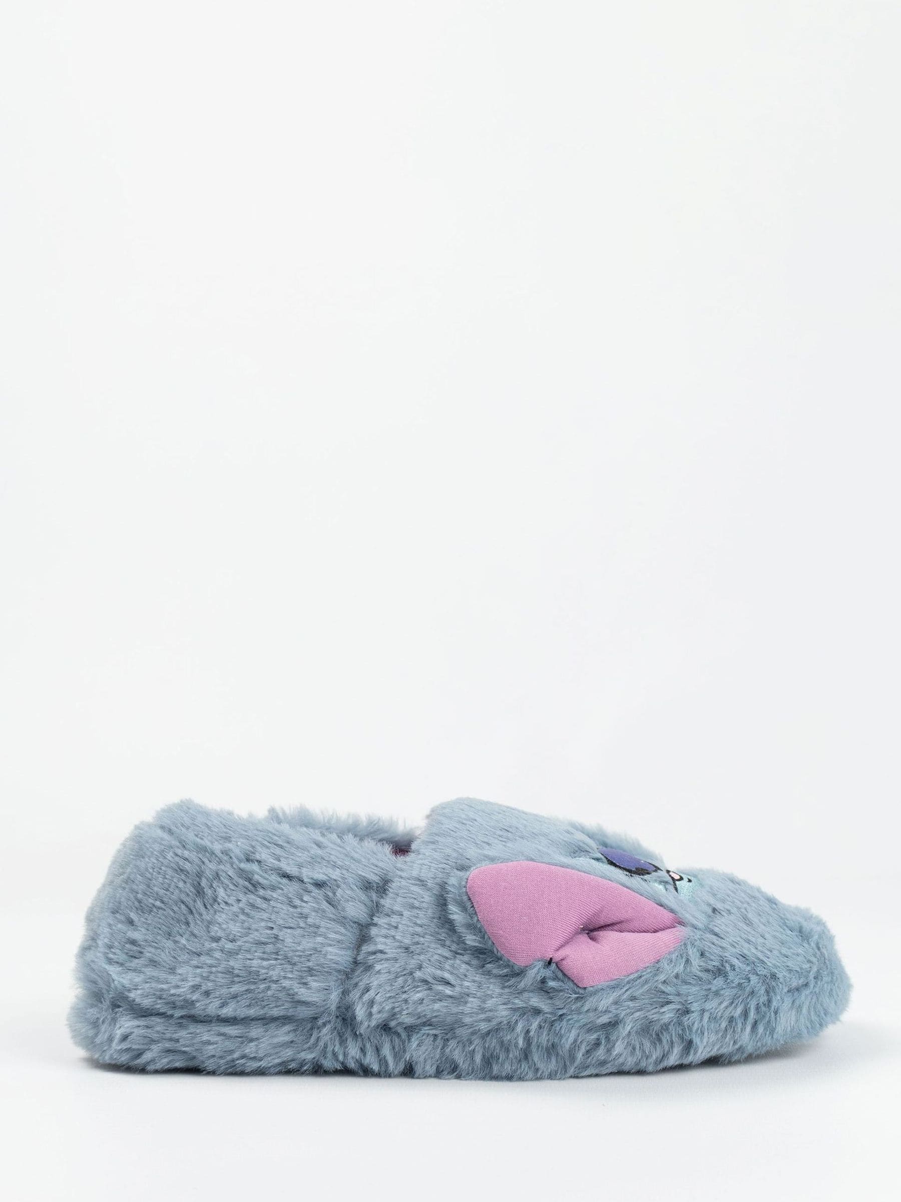 Disney (2 Uk Child) Lilo & Stitch Slip On Loafer Slippers (Girls Blue) - Image 2