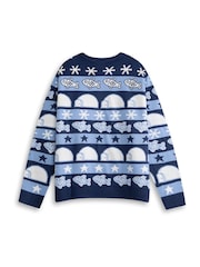 Vanilla Underground Blue Pingu Merry Noot-mas Christmas Jumper - Image 2 of 6
