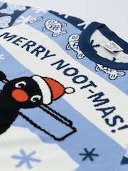 Vanilla Underground Blue Pingu Merry Noot-mas Christmas Jumper - Image 5 of 6