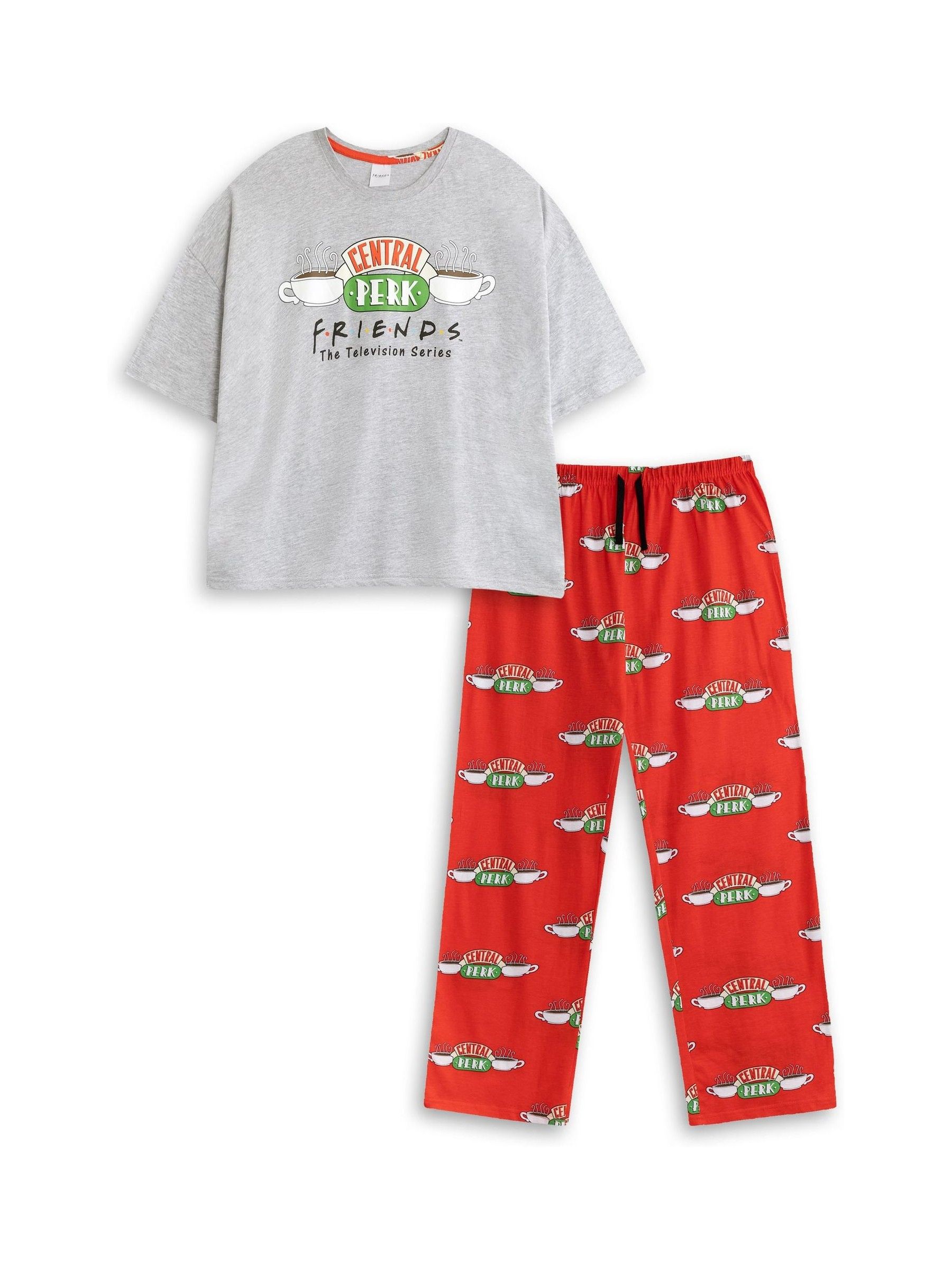 Vanilla Underground Friends Maglietta Donna – Top Corto Ricamato Con Divano Central Perk E Logo 1994-2004 – Ufficiale E Su Licenza – Grigio Misto