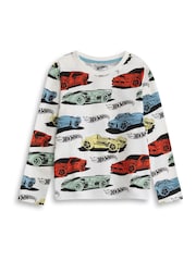 Vanilla Underground Blue Hot Wheels Multi-Pack of 2 Long Sleeve Long Leg Pyjamas Set - Image 2 of 6