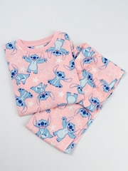 Vanilla Underground Pink Lilo & Stitch 3 Piece Long Sleeve Long Leg Pyjamas Set - Image 3 of 6