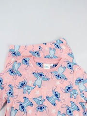 Vanilla Underground Pink Lilo & Stitch 3 Piece Long Sleeve Long Leg Pyjamas Set - Image 5 of 6