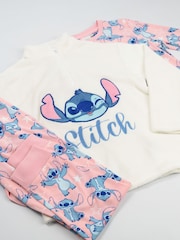 Vanilla Underground Pink Lilo & Stitch 3 Piece Long Sleeve Long Leg Pyjamas Set - Image 6 of 6