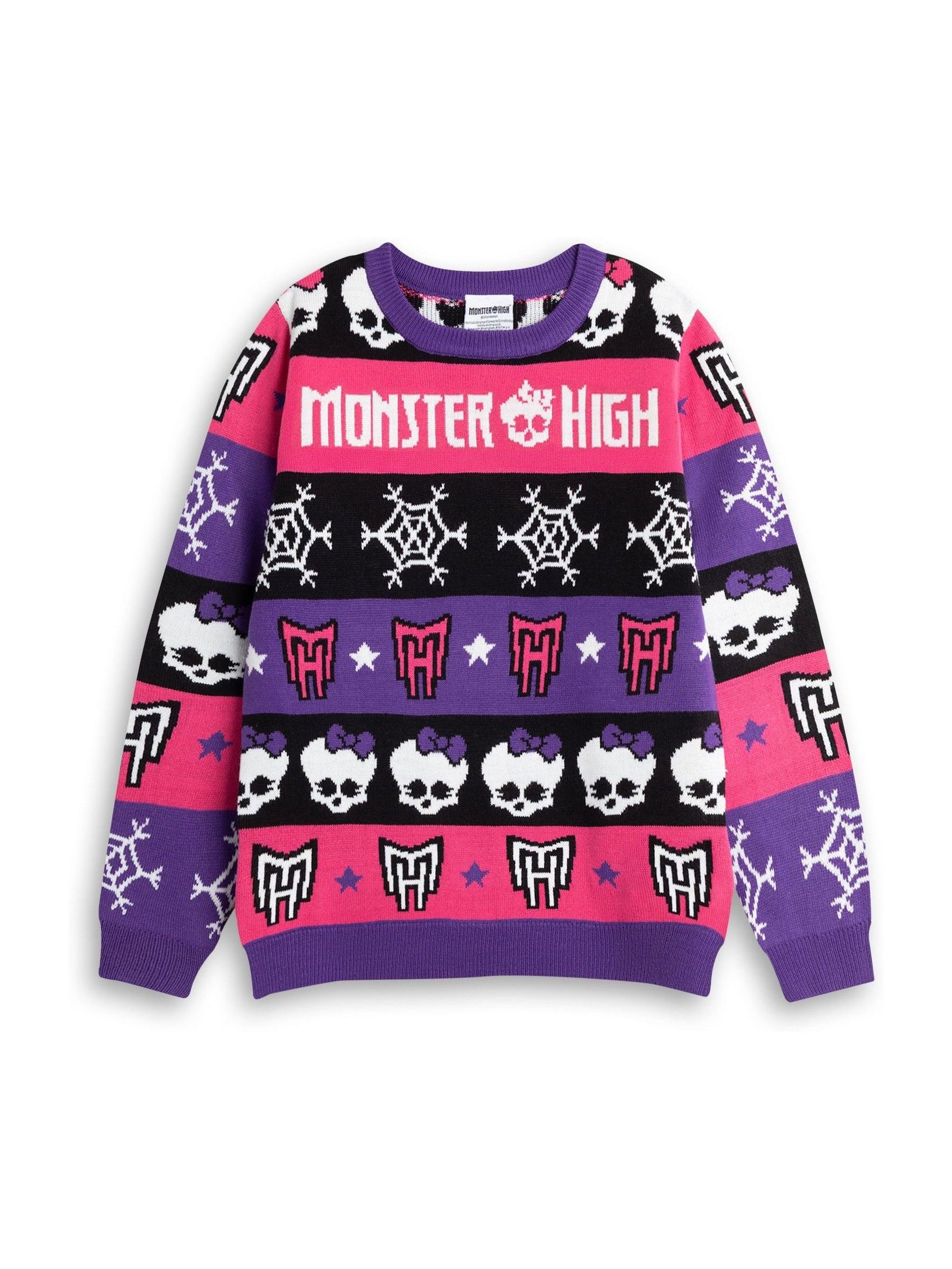 Monster High Women's Multicolor Girl's Christmas Jumper | Multicoloured | Official Merch | Size: 13-14 Years - Image 4