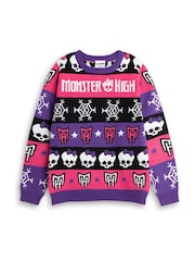 Suéter navideño con diseño de grecas alpinas de Monster Alto con calaveras y copos de nieve de Vanilla Underground - Imagen 1 de 6