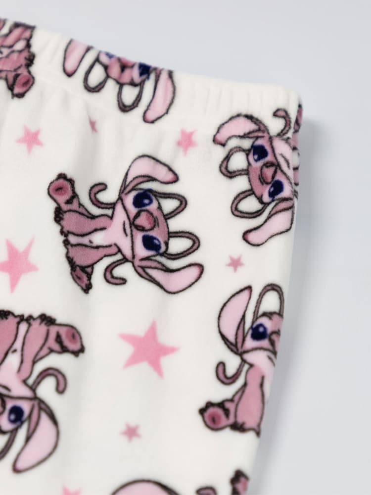 Vanilla Underground Pink Lilo & Stitch Angel Fleece Long Sleeve Long Leg Pyjama Set - Image 6 of 6 Vanilla Underground Pink Lilo & Stitch Angel Fleece Long Sleeve Long Leg Pyjama Set - Image 6 of 6