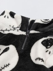 Vanilla Underground Black The Nightmare Before Christmas Faces Fleece Quarter Zip Jumper - Image 10 of 10