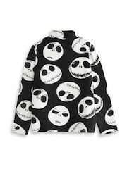 Vanilla Underground Black The Nightmare Before Christmas Faces Fleece Quarter Zip Jumper - Image 2 of 6
