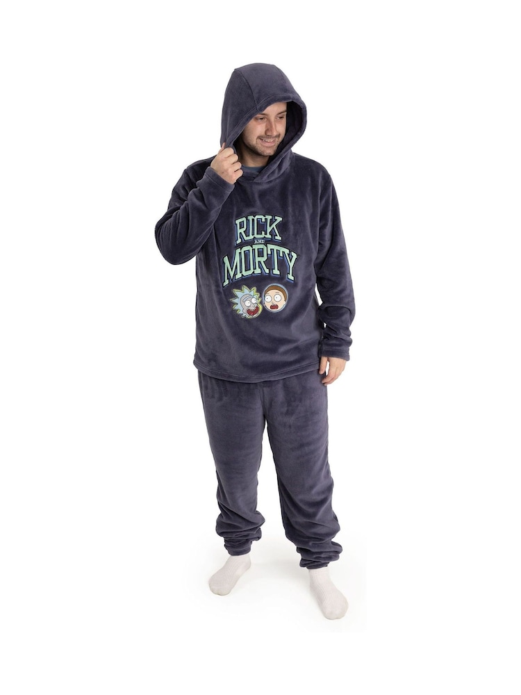 طقم بيجامة برِجل طويلة وكُم طويل بتصميم شخصيتَي Rick And Morty من Vanilla Underground - صورة 2 من 8