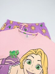Vanilla Underground Pink Disney Tangled Short Sleeve Long Leg Pyjamas Set - Image 2 of 5