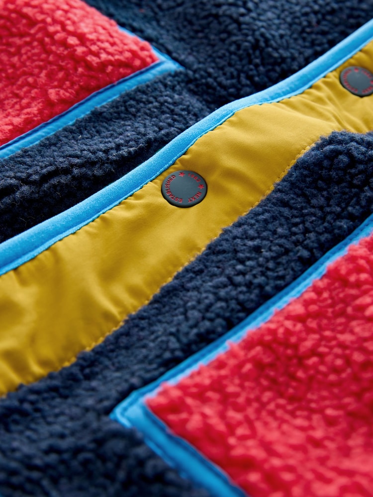 Multi Colourblock Borg Coat (3mths-7yrs) - Image 6 of 6 Multi Colourblock Borg Coat (3mths-7yrs) - Image 6 of 6