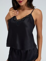 Boux Avenue Black Cami Shorts Amelia Satin Set - Image 5 of 5