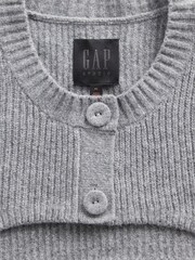 GapStudio Grey CashSoft Shrunken Cardigan - Image 5 of 5