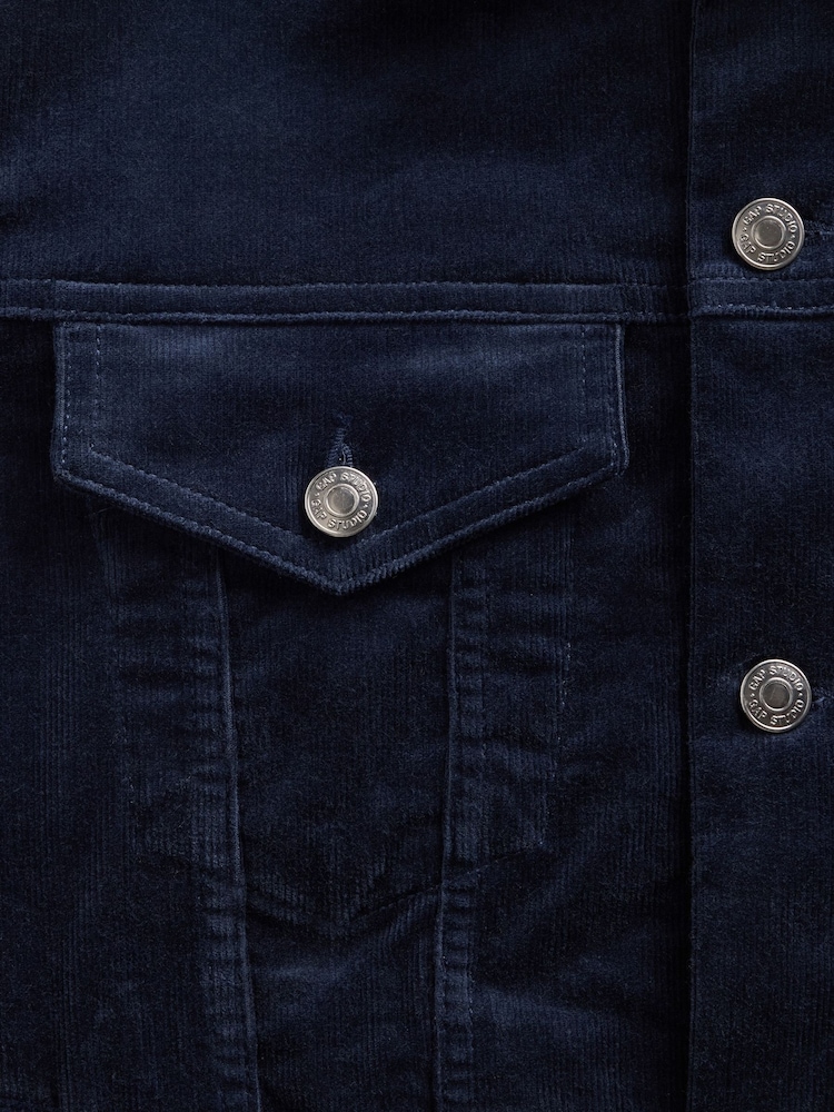 GapStudio Blue Icon Corduroy Jacket - Image 5 of 5
