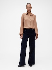 GapStudio Brown Satin Shirt - Image 4 of 5