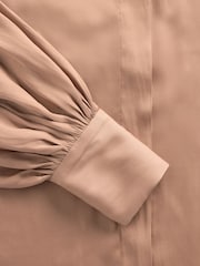 GapStudio Brown Satin Shirt - Image 5 of 5
