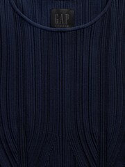 GapStudio Navy Blue Rib T-Shirt - Image 5 of 5