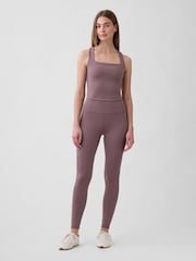 Gap Brown Sky High Studio Pocket Leggings - Image 3 of 5