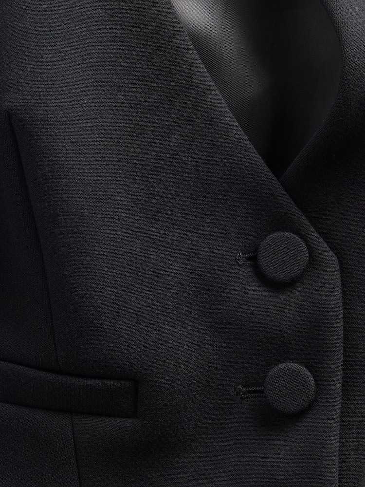 GapStudio Black Tuxedo Vest Waistcoat - Image 5 of 5