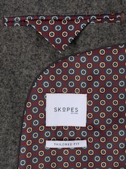 Skopes Grey Fox Tailored Fit Textured Suit Jacket - Image 12 of 12