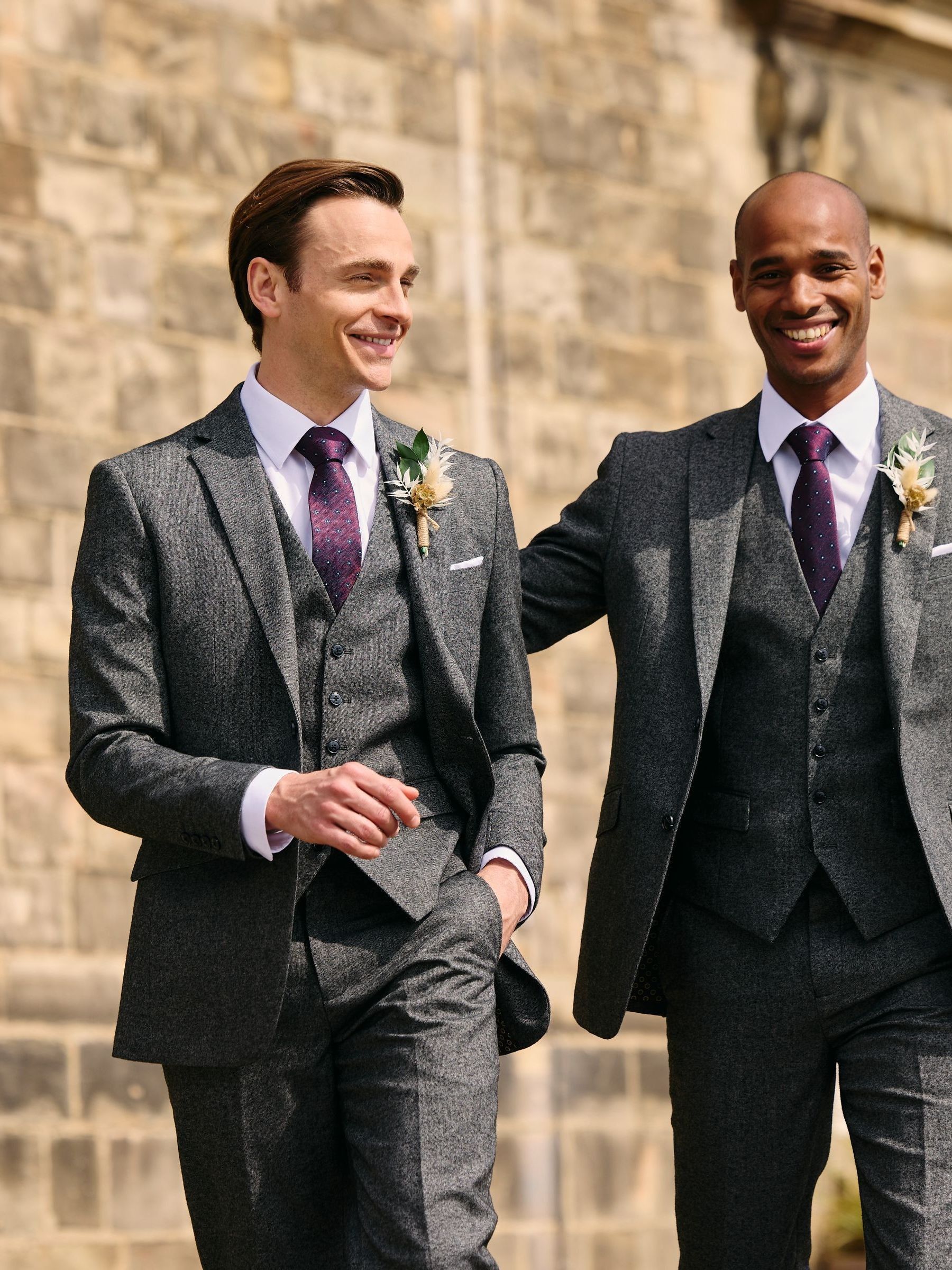 Buy Skopes Grey Fox Tailored Fit Textured Suit Jacket from Next USA