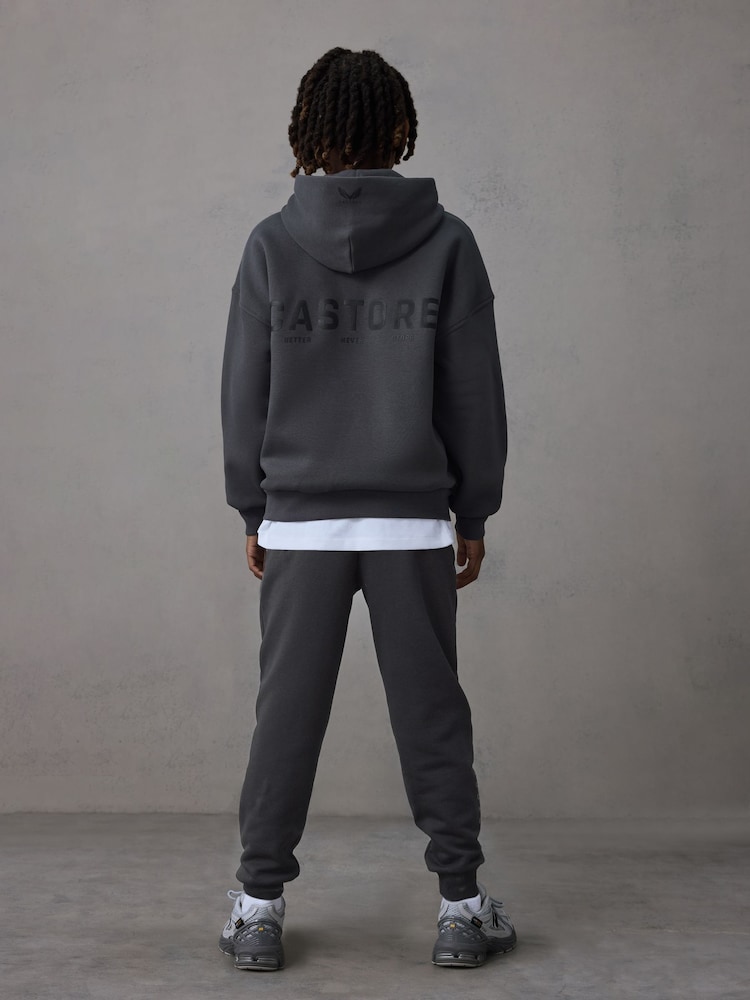 Castore Charcoal Grey Oversized Hoodie and Joggers Set - Image 2 of 4