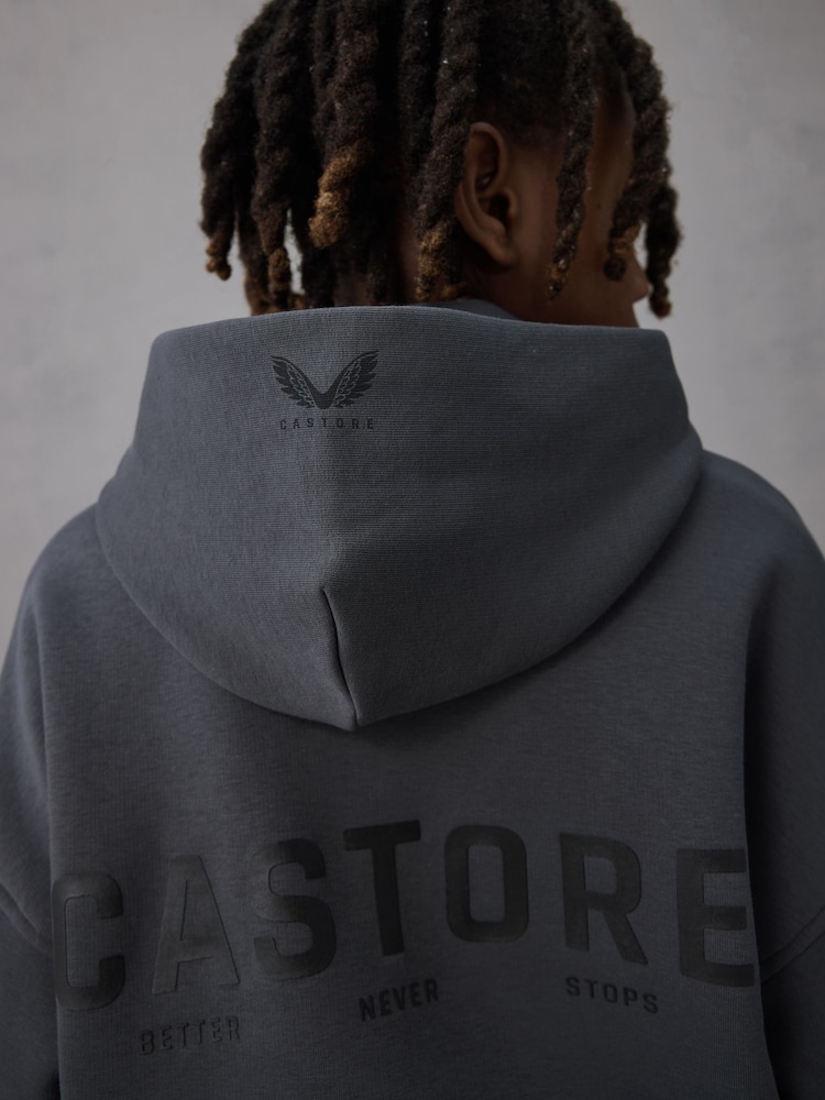 Castore Charcoal Grey Oversized Hoodie and Joggers Set - Image 4 of 4
