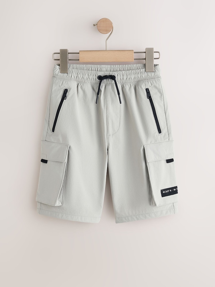 Grey Premium Cargo Shorts (3-16yrs) - Image 1 of 4