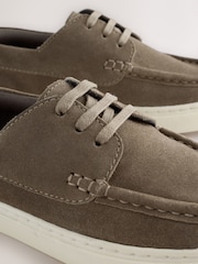 Neutral Suede Boat Shoes - Image 3 of 5