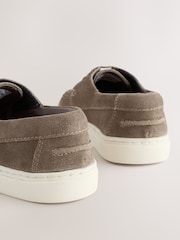 Neutral Suede Boat Shoes - Image 4 of 5