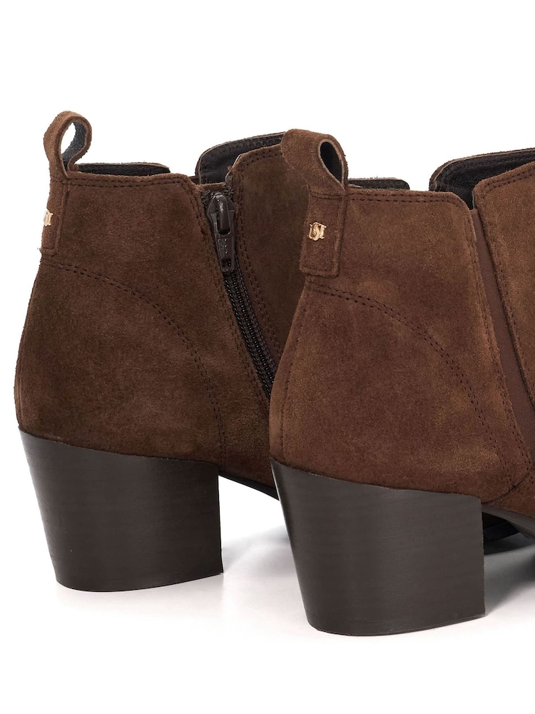 Dune London Brown Parlure Ankle Boots - Image 5 of 5