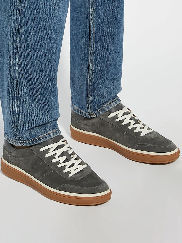 Dune London Grey Tony WF Trainers - Image 1 of 6