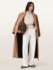 AllSaints Brown Nellie Coat - Image 5 of 6