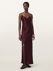 AllSaints Red Alexia Maxi Dress - Image 1 of 5