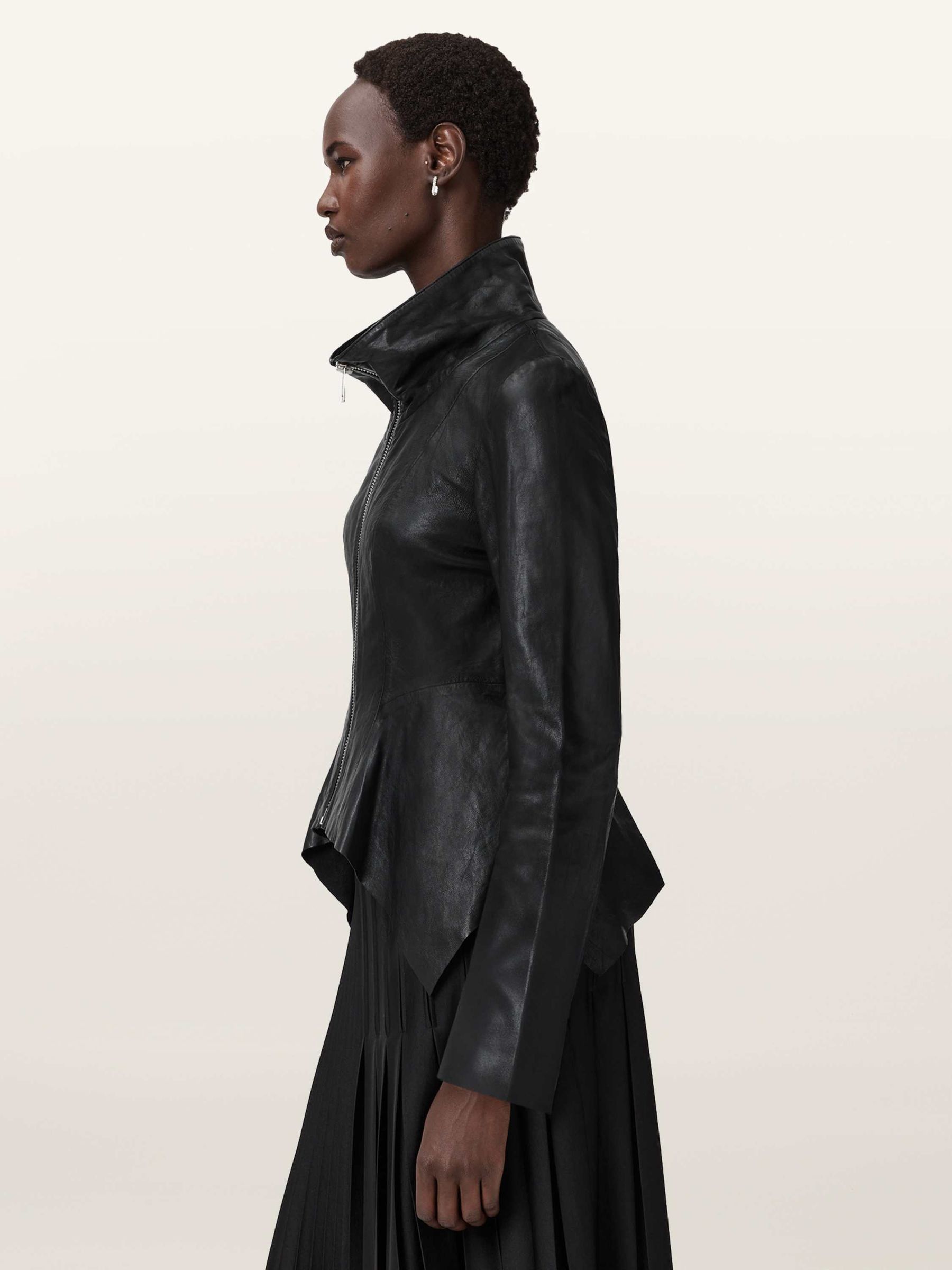 Buy AllSaints Black Grace Biker Jacket from Next USA
